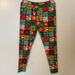 lularoe 🦄 christmas TC2 leggings NWOT
